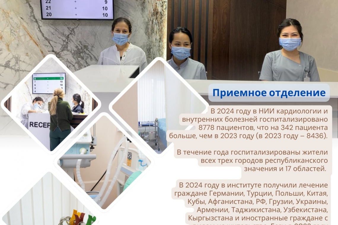В 2024 году в НИИКВБ госпитализировано 8778 пациентов, что на 342 больше, чем в 2023 году 